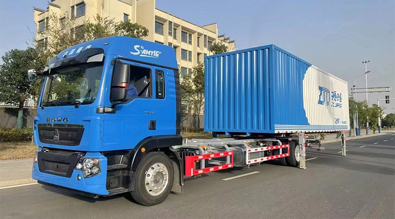 Conventional drop-and-swap truck